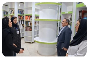 بازدید تیم ارزیاب اعتباربخشی پزشکی عمومی وزارت بهداشت از کتابخانه بیمارستان  امام خمینی(ره)
